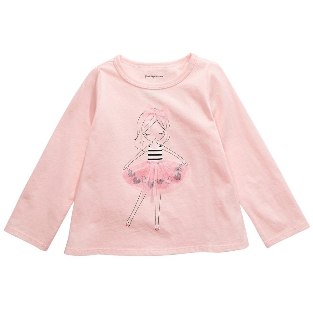First Impressions Baby Long sleeve heart tutu Ballerina 3-6months